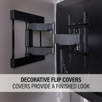 Sanus Large Super Slim Full Motion TV Mount VLFS820-B2, TV wall mount decorative flip covers