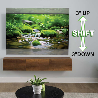Sanus Medium Adv Full-Motion 4D + Shift TV Mount VMF822-B2, wall mount vertical-shift feature