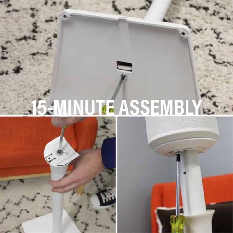 Sanus Fixed Speaker Stands WSSE12-W2, speaker stand assembly steps