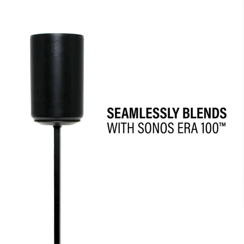 Sanus Height Adjust Speaker Stands WSSE1A2-B2, speaker floor stand with Sonos Era 100