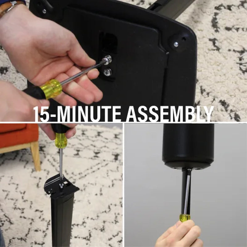 Sanus Height Adjust Speaker Stands WSSE1A2-B2, speaker floor stand assembly steps