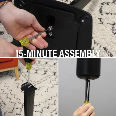 Sanus Height Adjust Speaker Stands WSSE1A2-B2, speaker floor stand assembly steps