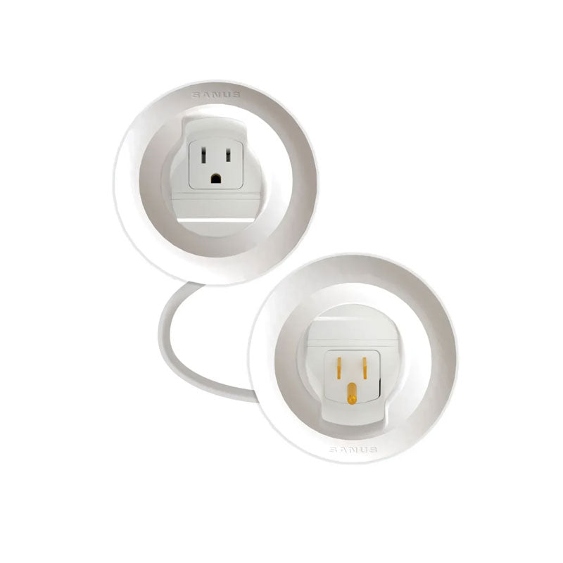 Sanus In-Wall Cable Concealer Power Grommet Kit (3.75 x 3.75, WHT) CCSIWPK