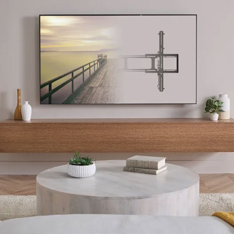 Sanus XXL Fixed TV Wall Mount VXL7-B2, wall mount overlaid behind display
