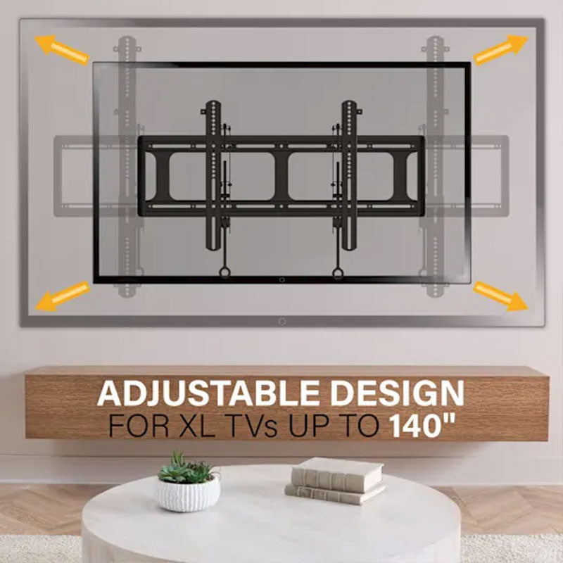 Sanus XXL Fixed TV Wall Mount VXL7-B2, adjustable wall mount fit for 140-inch display