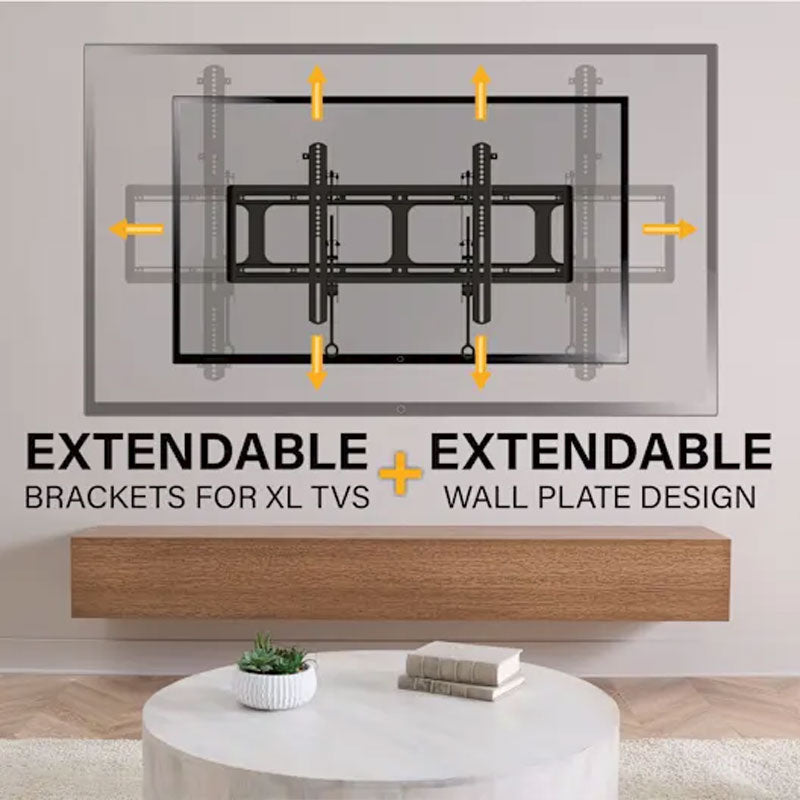 Sanus XXL Fixed TV Wall Mount VXL7-B2, extendable display brackets and wall plate
