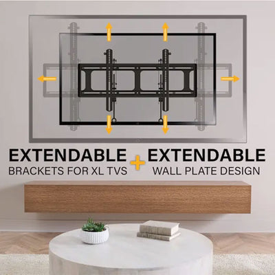 Sanus XXL Fixed TV Wall Mount VXL7-B2, extendable display brackets and wall plate