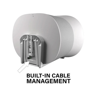 Sanus Fixed Speaker Wall Mounts WSFME32-W2, speaker wall mount built-in cable-management channel
