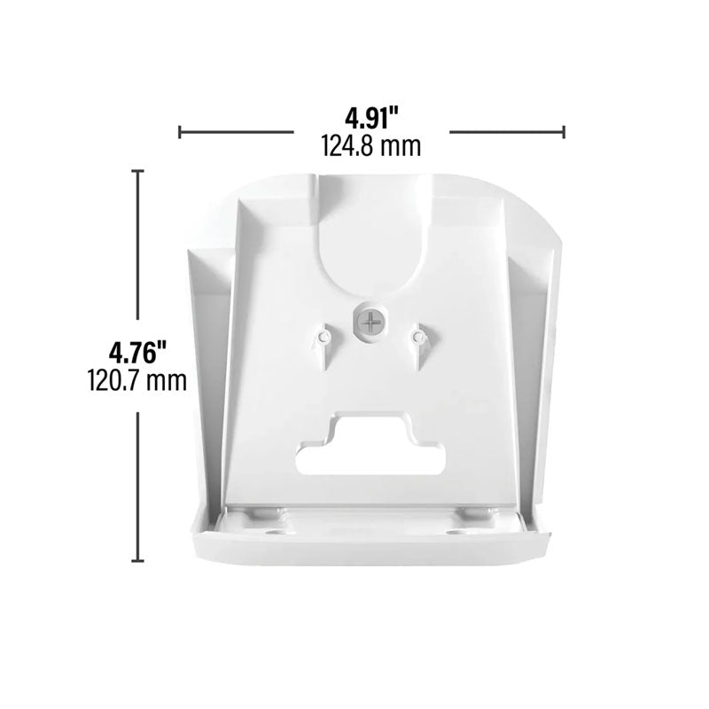Sanus Fixed Speaker Wall Mounts WSFME32-W2, white speaker wall bracket front dimensions