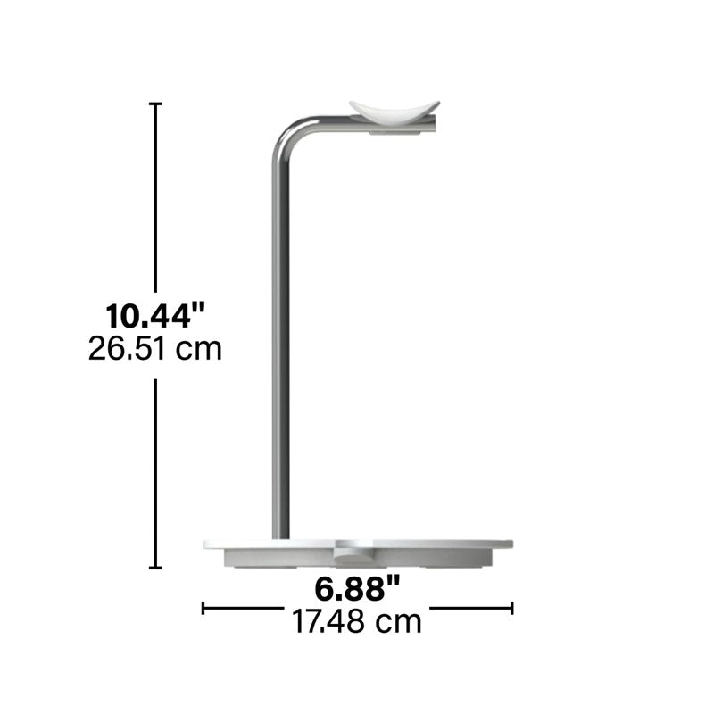 Sanus Wireless Sonos Ace Headphone Hanger WSHSH1-W2, headphone stand technical dimensions diagram