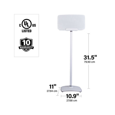 Sanus Fixed Speaker Stands WSS52-W2, Sonos Five floor stand dimensions