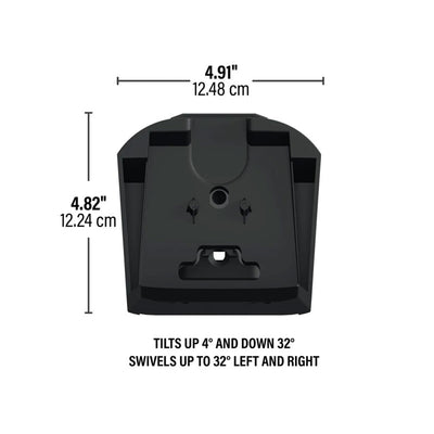 Sanus Adjustable Speaker Wall Mounts WSWME32-B2, speaker wall bracket dimensions with tilt and swivel ranges