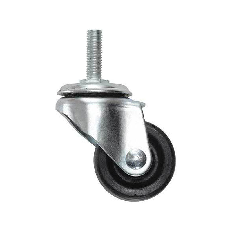 Sanus Open Frame AV Rack Casters CA6CK-B1, threaded caster, left side view