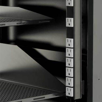 Sanus Rack Mount Power Strip CAPS27-B1, equipment rack adjustable rail detail