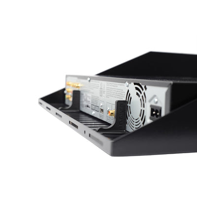 Sanus Vented Rack Utility Shelf CASH22-B1, rack shelf equipment secured with straps