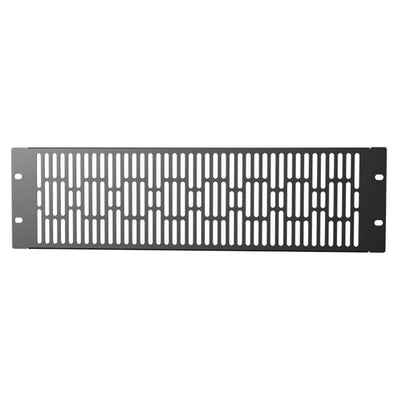Sanus Vented Blank Panel CAVBP3-B1, rack ventilation panel front view
