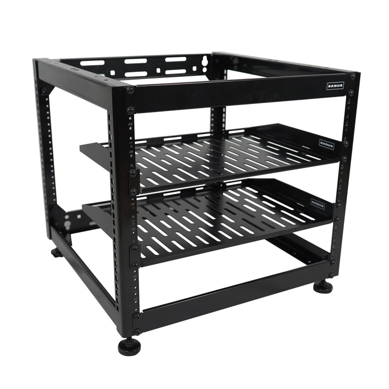 Sanus Open Frame AV Rack (10 RU, Stack or Wall Mount) CFR1610-B1