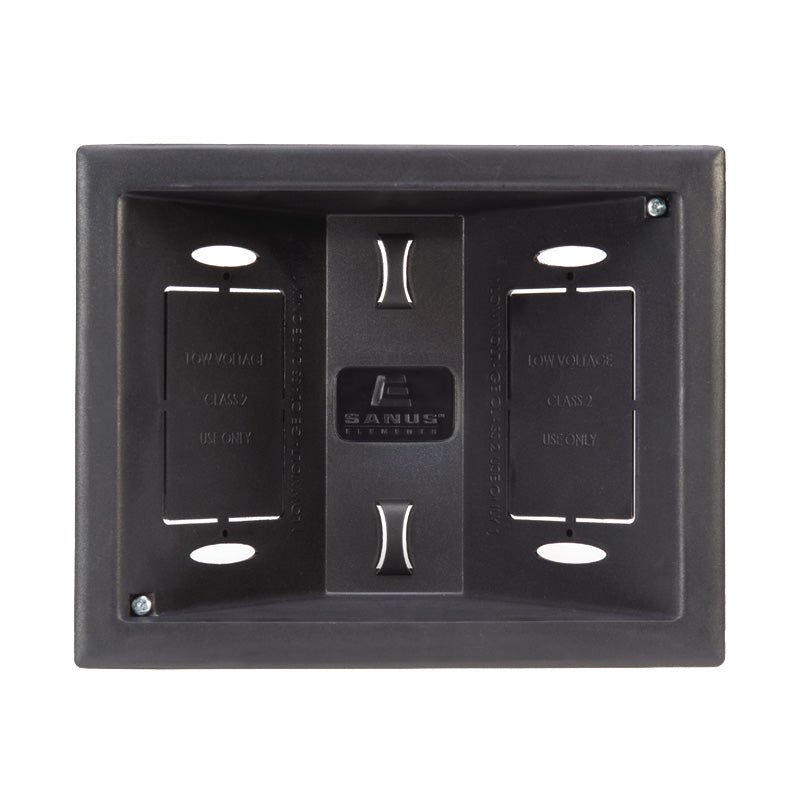 Sanus Elements In-Wall Low Voltage Box (Black) ELM803-B1