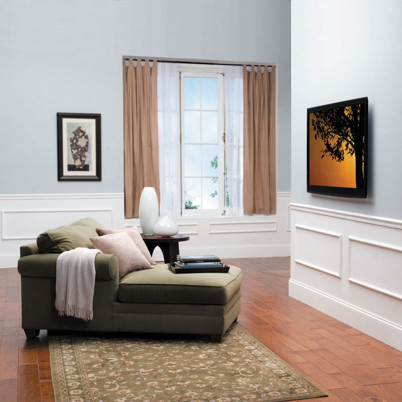 Sanus Large HDPro Super Slim Fixed TV Wall Mount LL11-B1, wall-mounted television in living room