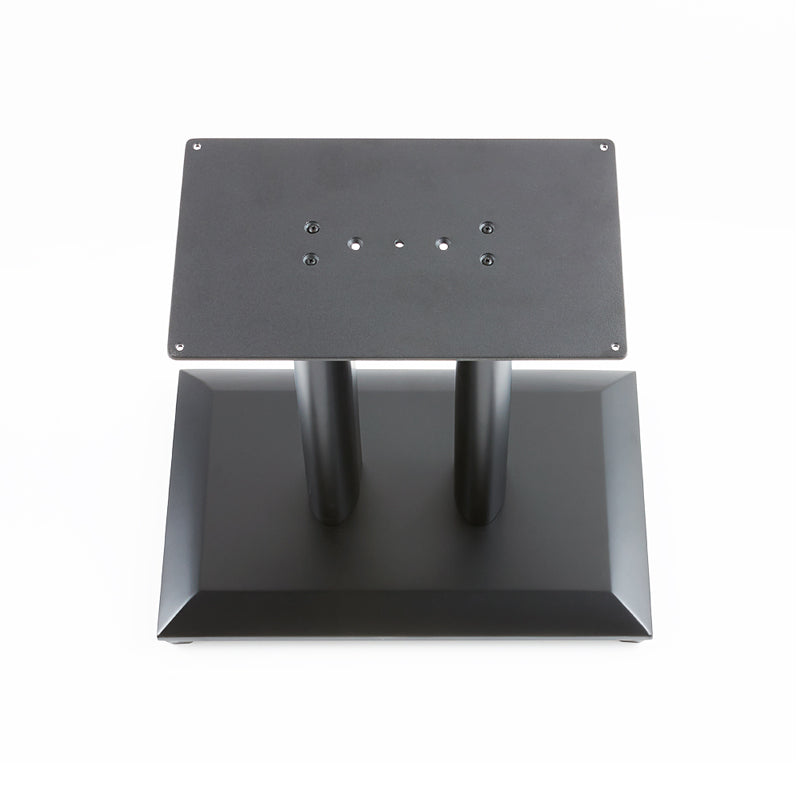 Sanus Natural Foundations Center Channel Speaker Stand NFC18B, dual-column speaker stand top view