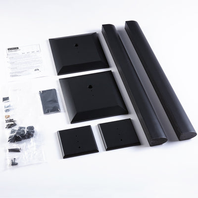 Sanus Natural Foundations Center Channel Speaker Stand NFC18B, dual-column speaker stand components