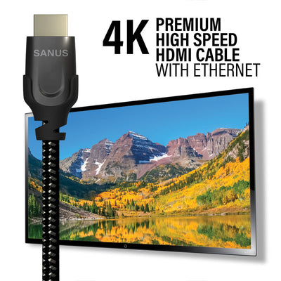 Sanus 4K Premium High Speed HDMI Cable SAC-20HDMI7, premium high-speed HDMI cable feature graphic