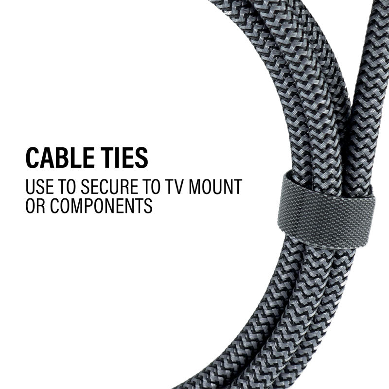 Sanus 8K Ultra High Speed HDMI Cable SAC-21HDMI4, HDMI cable tie detail