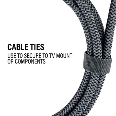 Sanus 8K Ultra High Speed HDMI Cable SAC-21HDMI4, HDMI cable tie detail