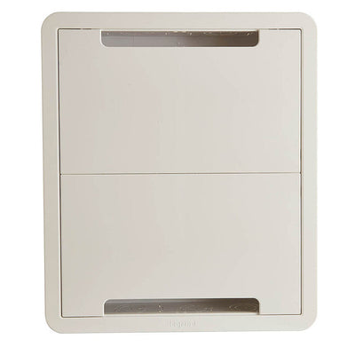 Sanus TV Media In-Wall Box SA-IWB17-W1, recessed media box cover front view