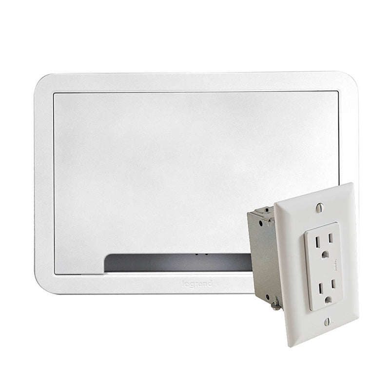 Sanus TV Media In-Wall Box (9 inch, Power Supply, White) SA-IWB9KIT-W1