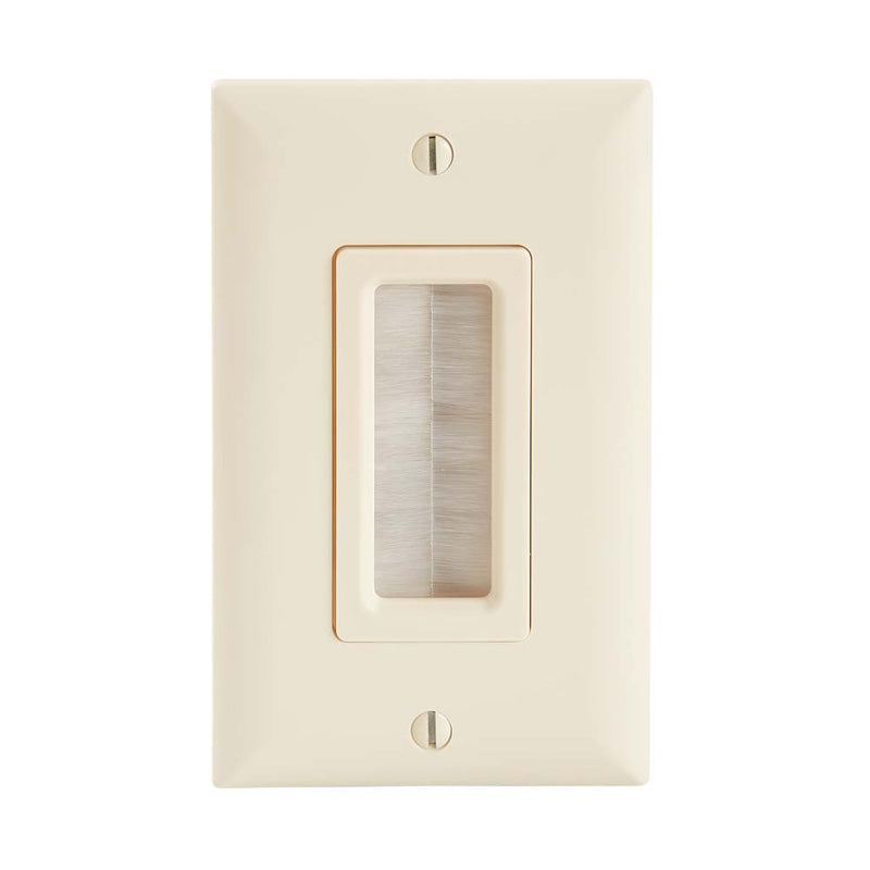 Sanus Cable Access Brush Wall Plate (Light Almond) SA-IWCM1-LA1