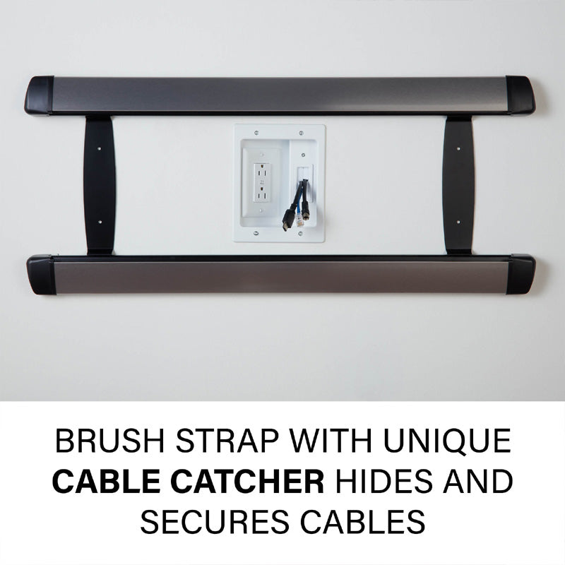 Sanus In-Wall TV Power and Cable Management Kit SA-IWP1-W1, brush strap cable catcher