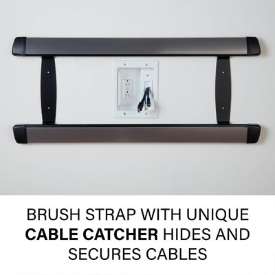 Sanus In-Wall TV Power and Cable Management Kit SA-IWP1-W1, brush strap cable catcher