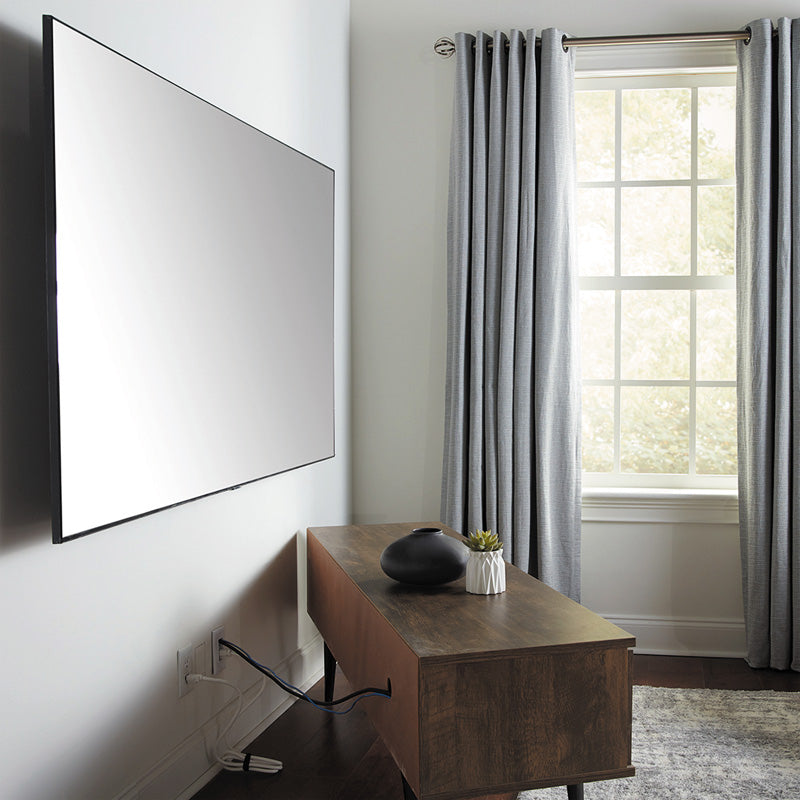 Sanus In-Wall TV Power and Cable Management Kit SA-IWP1-W1, completed cord-free TV installation