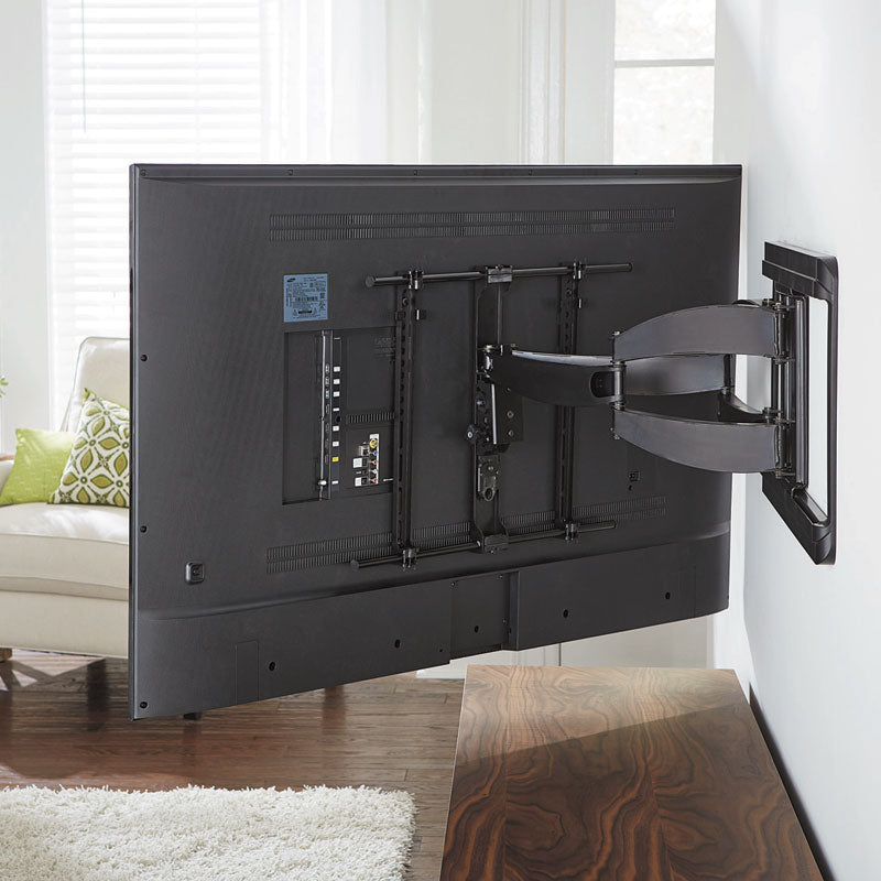 Sanus Large Full Motion TV Wall Mount VLF628-B1, full-motion TV wall mount rear horizontal position