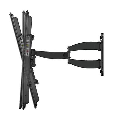 Sanus Large Full Motion TV Wall Mount VLF628-B1, full-motion TV wall mount folded positions