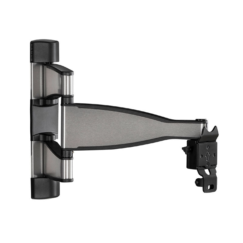 Sanus Medium Premium Full Motion TV Wall Mount VMF720-S2, articulating wall mount extended side view