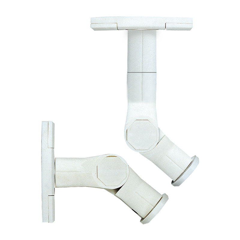 Sanus Satellite Speaker Wall Mounts (2 Pack, Up to 8lbs, White) WMS3W