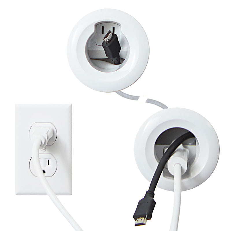 Sanus In-Wall Power Kit for Wireless Speakers (White) WSIWP1-W1