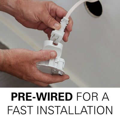 Sanus In-Wall Power Kit for Wireless Speakers WSIWP1-W1, pre-wired in-wall cable-management connector
