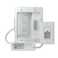 Sanus In-Wall Power Kit for Sound Bars and TV (White) WSIWPSB1-W1