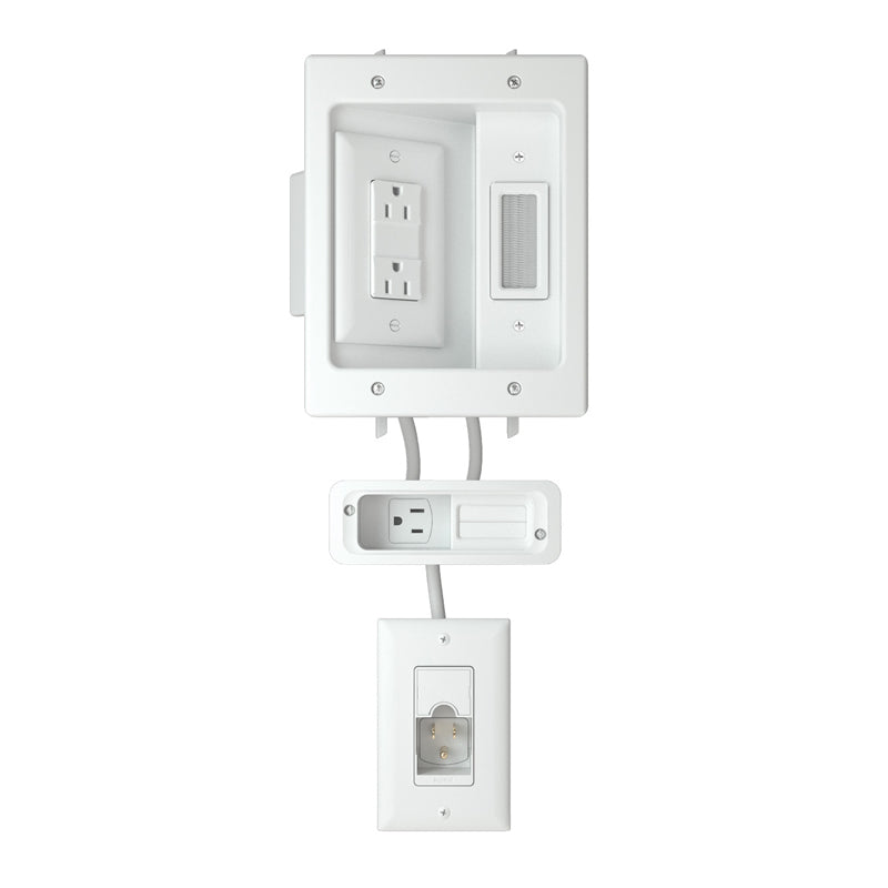 Sanus In-Wall Power Kit for Sound Bars and TV WSIWPSB1-W1, in-wall power kit components