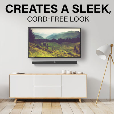 Sanus In-Wall Power Kit for Sound Bars and TV WSIWPSB1-W1, finished cord-free TV installation