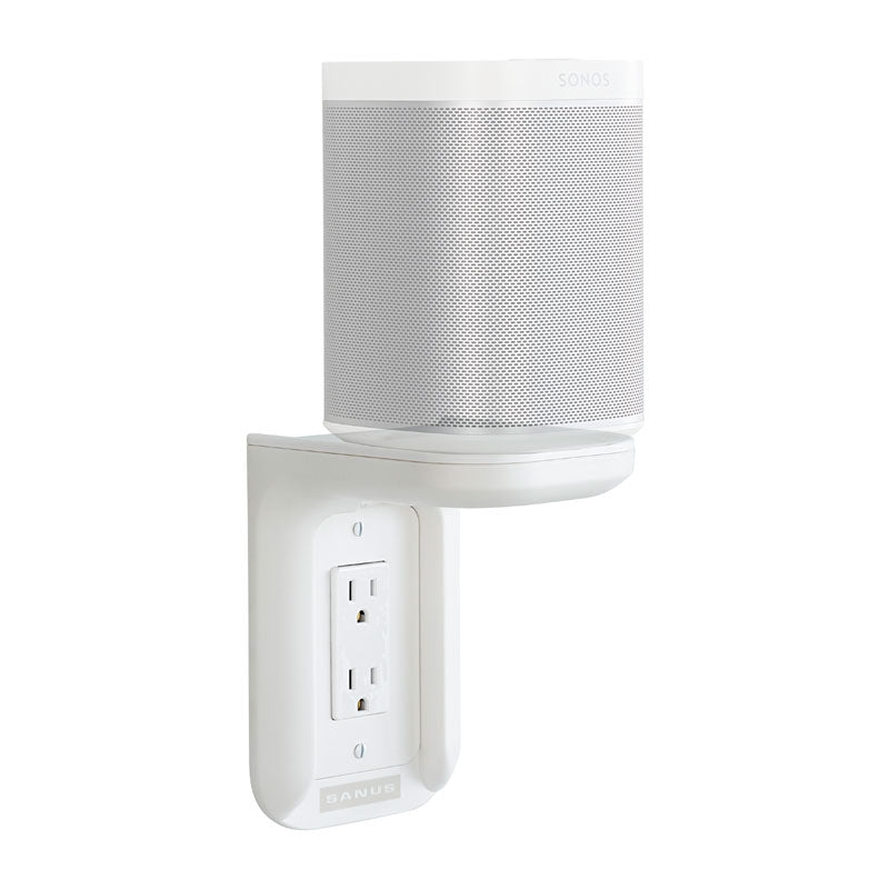 Sanus Electronics and Speaker Outlet Shelf (Up to 10lbs, WHT) WSOS1-W1