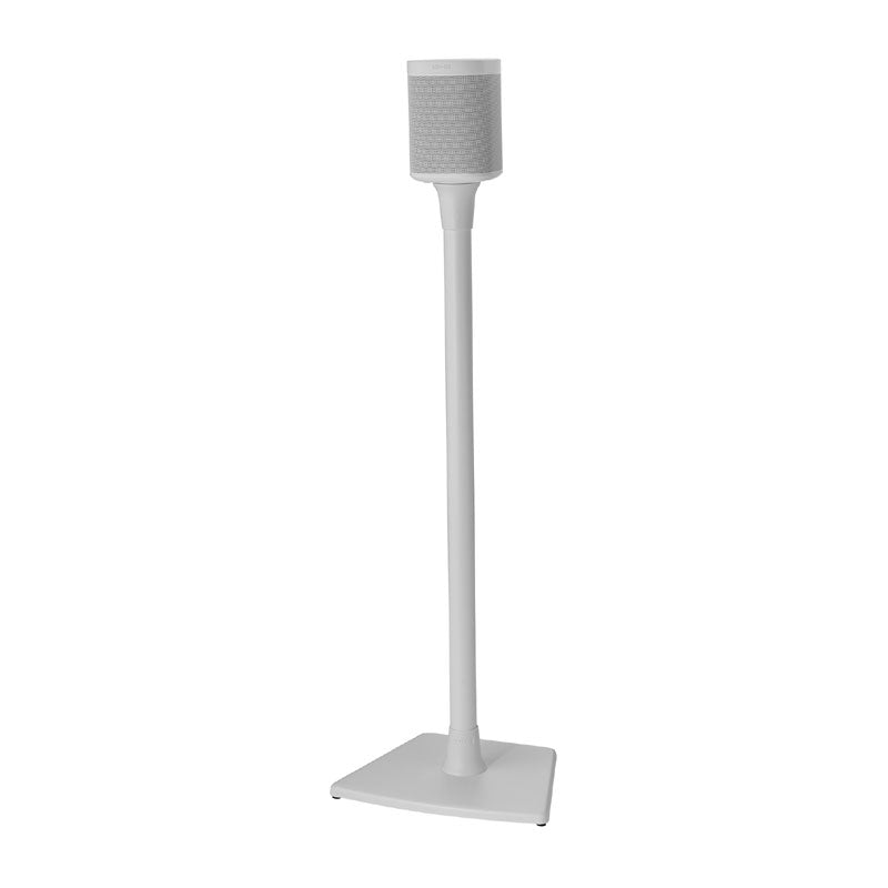 Sanus Sonos Wireless Speaker Stands WSS22-W1, white speaker floor stand rear view