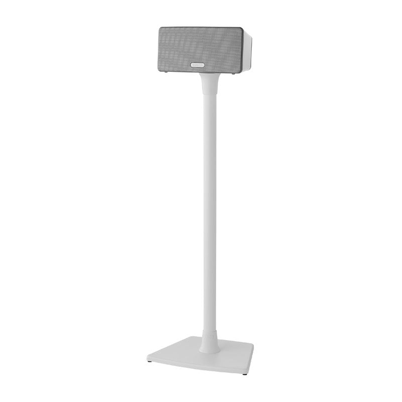 Sanus Sonos Wireless Speaker Stands WSS22-W1, white speaker floor stand front view