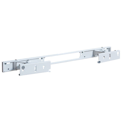 Sanus Soundbar Wall Mount WSSAWM1-W2, silver soundbar wall-mount rail in a front view