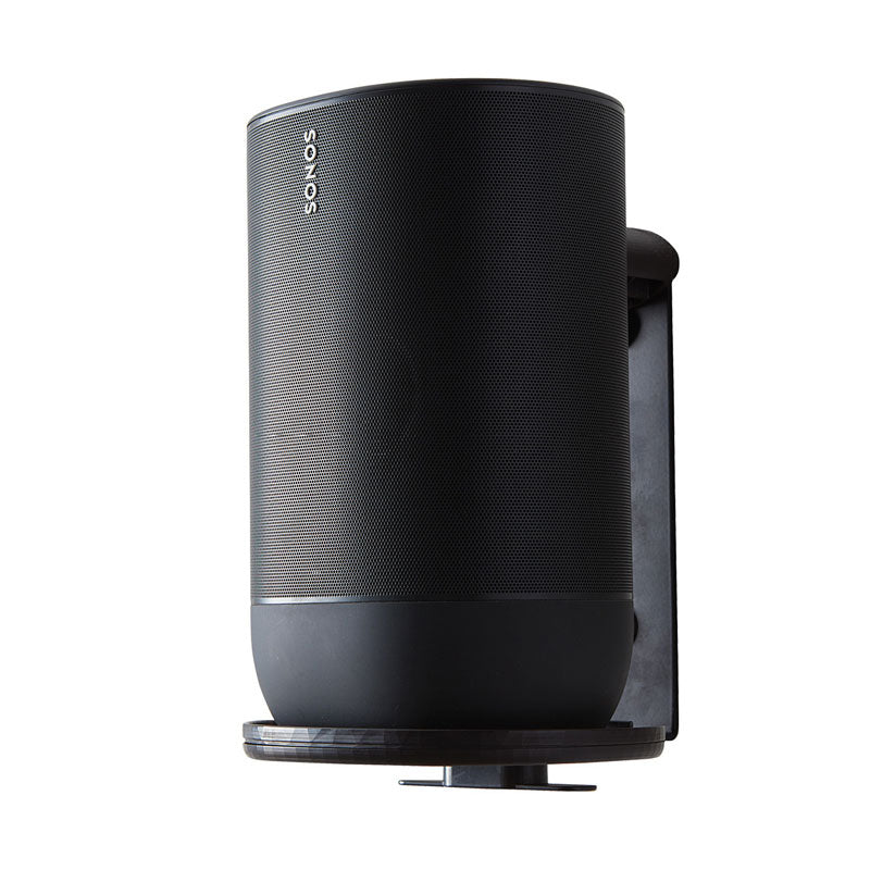 Sanus Speaker Wall Mount WSSMM1-B2, speaker wall mount installed front view