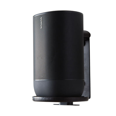 Sanus Speaker Wall Mount WSSMM1-B2, speaker wall mount installed front view