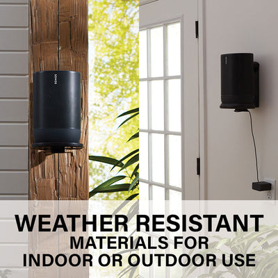 Sanus Speaker Wall Mount WSSMM1-B2, speaker wall mount indoor and outdoor use